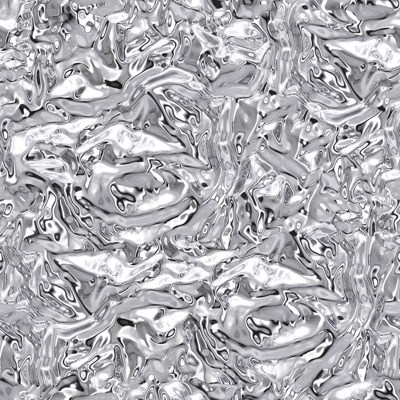  无缝银色水波纹不锈钢锤纹金箔金属 