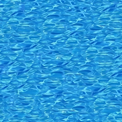  无缝蓝色游泳池水波纹水面水池纹理 