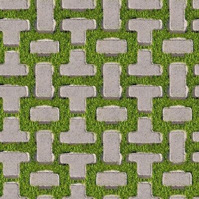  无缝公园透水砖草坪砖植草砖停车位铺装铺路 
