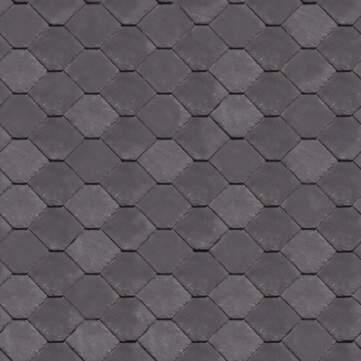  无缝黑灰色别墅建筑屋顶中式仿古石板瓦片 