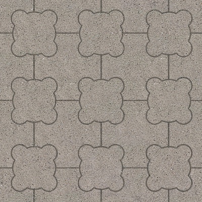  无缝水泥拼花地砖人行道路地面广场铺贴 