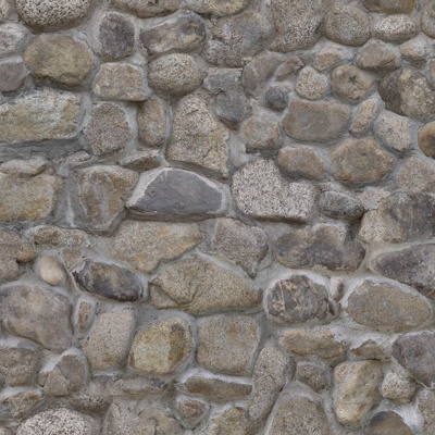  毛石墙体01 