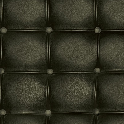  无缝黑色床头靠背沙发卡座座垫拉扣软包皮革 