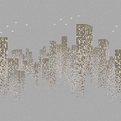  高清现代壁画壁布 