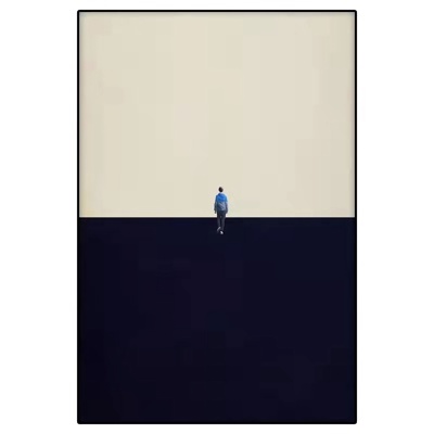  现代黑白灰装饰画 