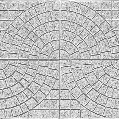  无缝水泥拼花地砖人行道路地面广场铺贴 