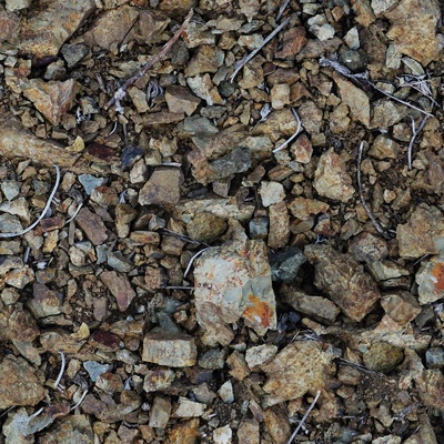  无缝碎石砾石泥土道路地面 