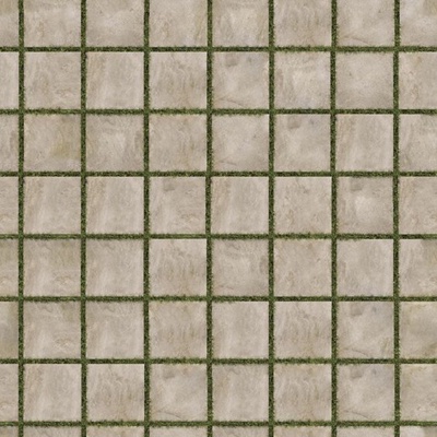  马牙石地面马赛克铺装 