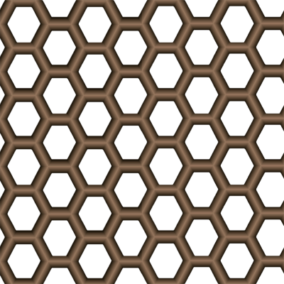 无缝免扣棕色镂空金属网格编织网 