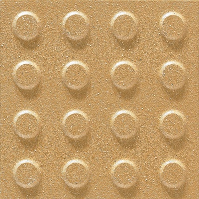  黄色广场砖盲道砖 