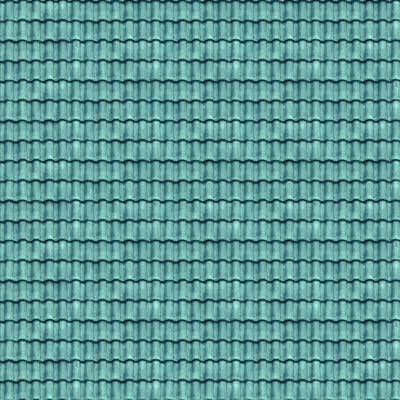  无缝绿色别墅建筑屋顶陶土陶瓷瓦片 