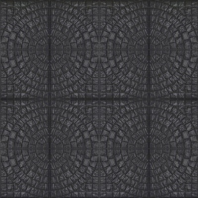  无缝水泥拼花地砖人行道路地面广场铺贴 