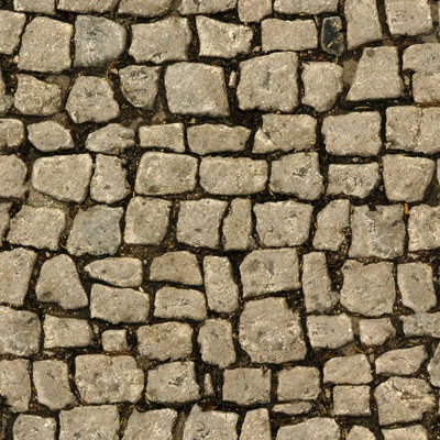  无缝灰色做旧方形拼花地砖人行道路地面街道广场铺贴 