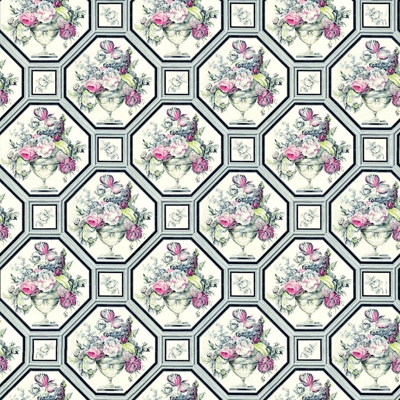  无缝红色欧式田园风格碎花花纹图案壁纸壁布墙布 