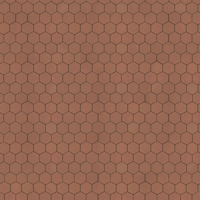  无缝六角形石材拼花地砖人行道路地面广场铺贴 