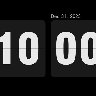  数字翻页时钟贴图 