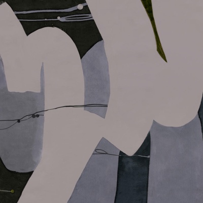  米灰色几何线条壁纸 