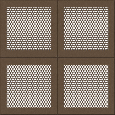  无缝免扣棕色镂空金属网格编织网 