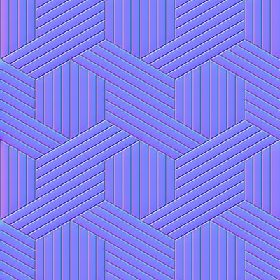  六边形瓷砖法线凹凸 