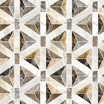  无缝现代大理石石材几何拼接拼花图案瓷砖地砖墙砖 