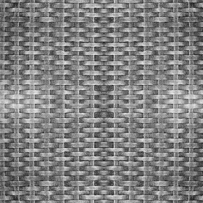  编织格黑白凹凸 