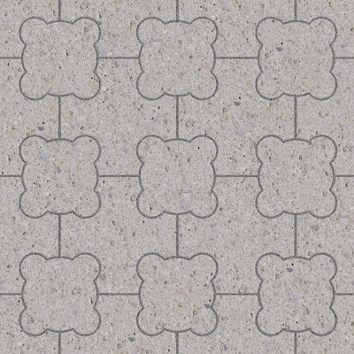  无缝水泥拼花地砖人行道路地面广场铺贴 