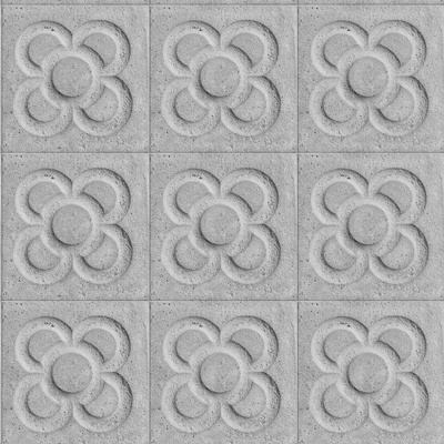  无缝水泥拼花地砖人行道路地面广场铺贴 