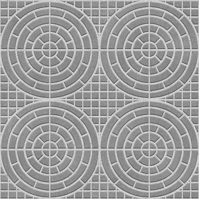  无缝鹅软石拼花地砖人行道路地面广场铺贴 