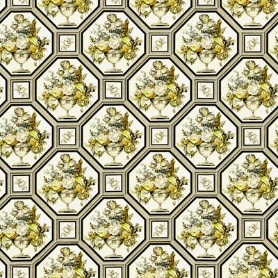  无缝黄色欧式田园风格碎花花纹图案壁纸壁布墙布 