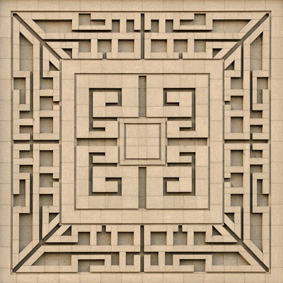  方形 新拼花 石材 地砖 铺地 