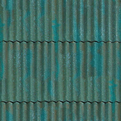  无缝建筑屋顶彩钢金属铁皮波浪瓦片 