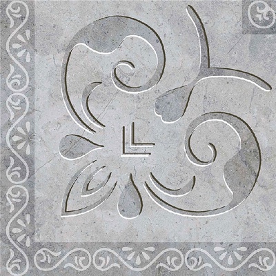  灰色大理石拼花 