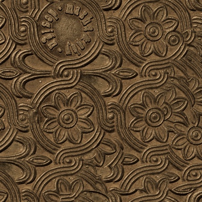  无缝棕色不锈钢压花印花浮雕金属板 