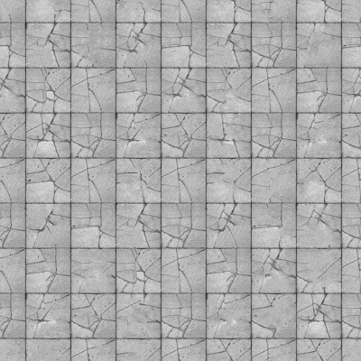  无缝破损水泥拼花地砖人行道路地面广场铺贴 