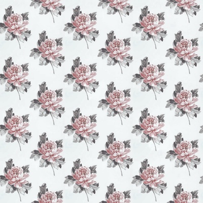  无缝红色欧式田园风格碎花花纹图案壁纸壁布墙布 