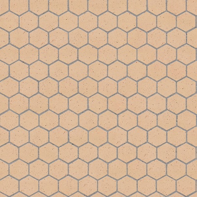  无缝六角形石材拼花地砖人行道路地面广场铺贴 