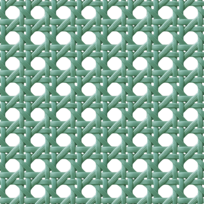  无缝绿色八角孔藤条藤编竹编编织材质 