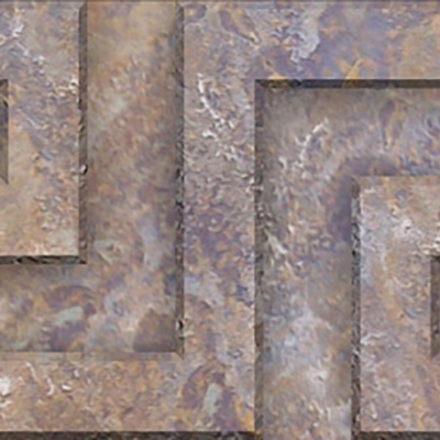  现代新中式腰线 灰色石材中式腰线 