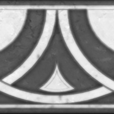  现代新中式腰线 灰色石材中式腰线 