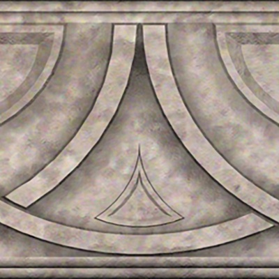  现代新中式腰线 灰色石材中式腰线 