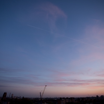  傍晚的日落天空景观风景 