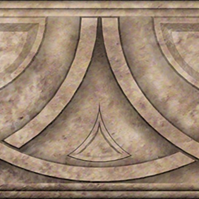  现代新中式腰线 灰色石材中式腰线 