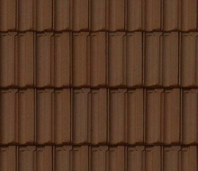  无缝中式建筑屋顶红色陶土沥青瓦片 