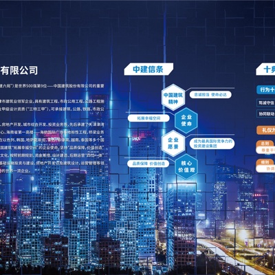  企业文化墙_展厅平面贴图 屏幕贴图 