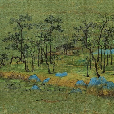  新中式千里江山图中式挂画 