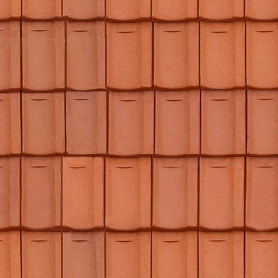  无缝中式建筑屋顶红色陶土沥青瓦片 