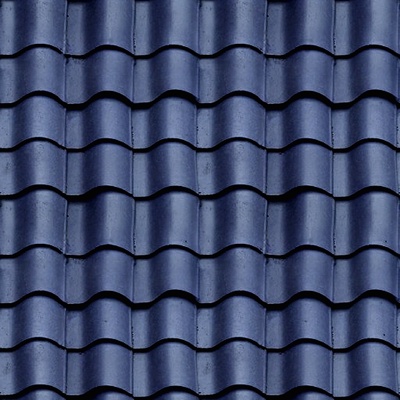 蓝色 瓦片 屋顶 屋面