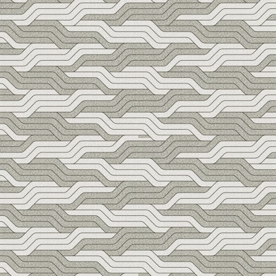  几何波纹黑白条纹跳色砖广场砖错色路面铺装 