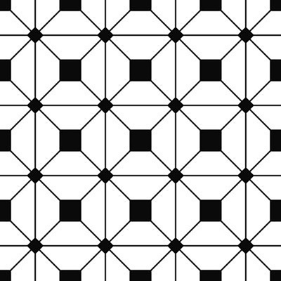  黑白拼花长格地砖 黑白格子拼花花砖 黑白拼花地砖 花砖 