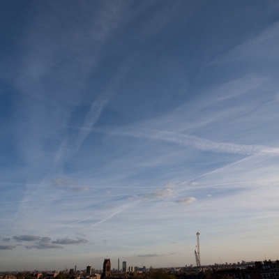  傍晚的日落天空景观风景 
